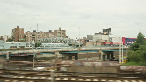 4 train entering 161 Street Yankee Stadium subway station platform in the  Bronx New York City with audio